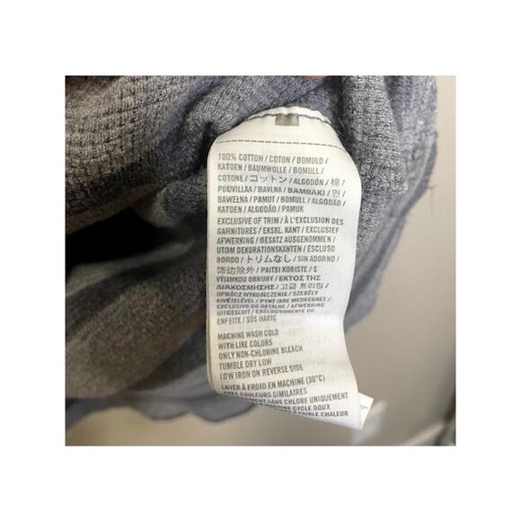 Abercrombie & Fitch Men's Crew Neck Long Sleeve Shirt Muscle Grey Striped Med - Picture 5 of 7